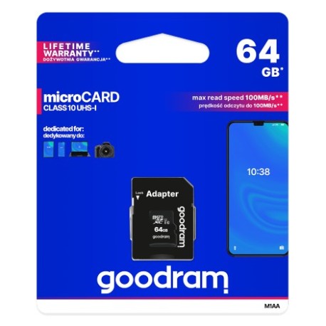 Micro-SD 64GB Goodram  classe 10