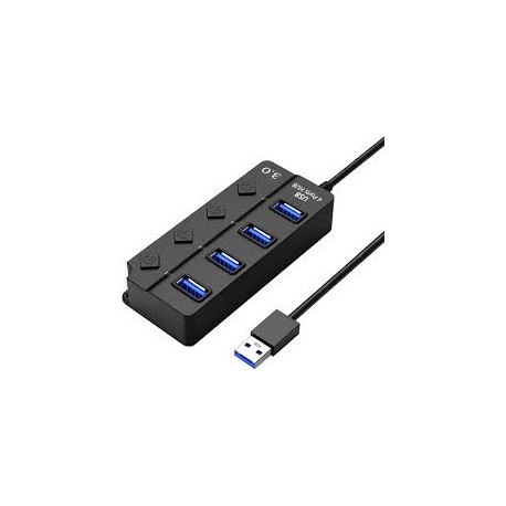 HUB USB 3.0  -   4 porte con interruttori