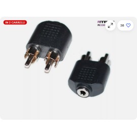 adattatore JACK 3,5  f to rca m